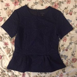 Floral Texture Peplum